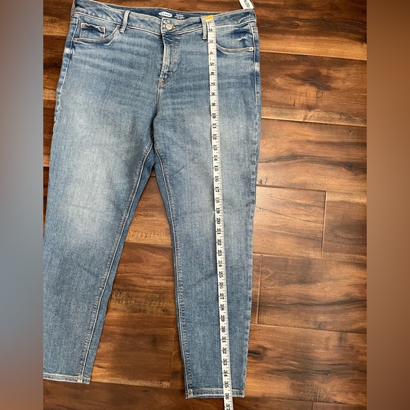Brand New Old Navy Rockstar Super Skinny Mid-Rise Denim Blue Women’s Jeans - Picture 10 of 16